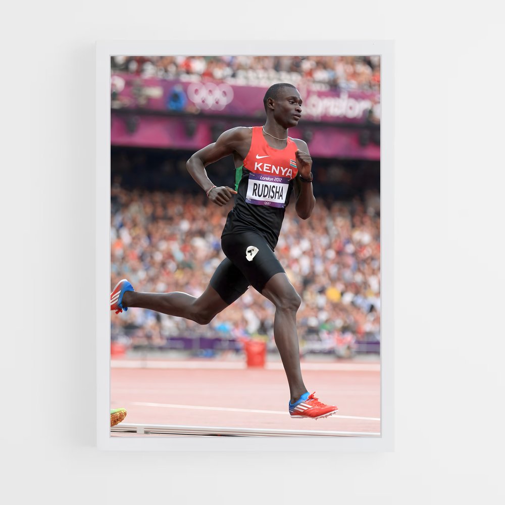 Poster David rudisha – affiche Athlétisme (vue 3)